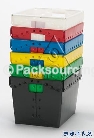 供应物流箱斜插式物流箱塑料包装箱周转箱苏州物流箱包装箱